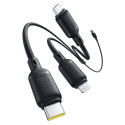 Baseus Rapid Series 3-in-1 USB-A 100W 1.5m, Schwarz