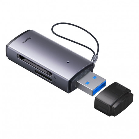 Baseus Lite Series USB-A Card Reader Grey