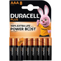 1x8 Duracell Plus Power Boost Micro MN2400 AAA LR03 1,5V
