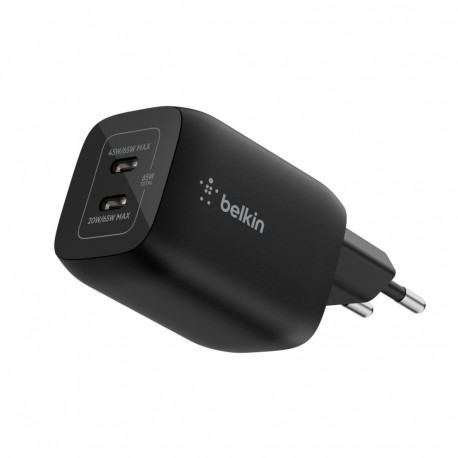 Belkin gaming USB-C laadija 65 W GaN must ENA007kqBK