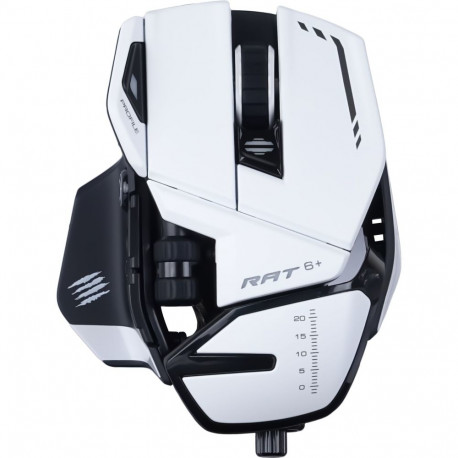 MadCatz R.A.T. 6+ valge optiline mängurihiir