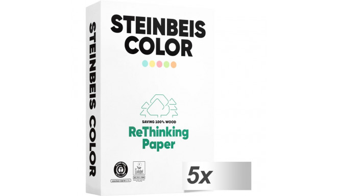 5x 500 Bl Steinbeis Color gelb A 4 80 g Recyclingpapier