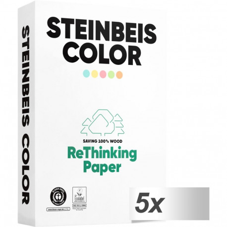 5x 500 Bl Steinbeis Color grün A 4 80 g Recyclingpapier