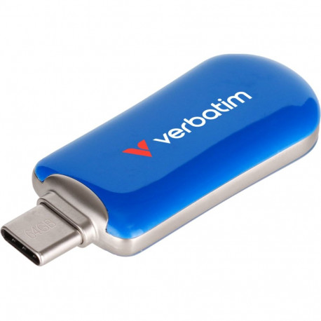 Verbatim Plectra Blue 64GB USB-C Flash Drive 30232