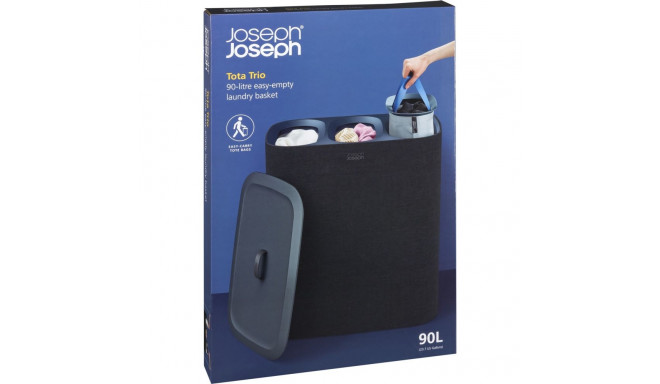 Joseph Joseph Tota Trio 90L Black Laundry Separation Basket
