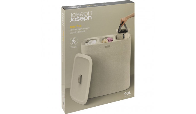 Joseph Joseph Tota Trio 90L Ecru Laundry Separation Basket