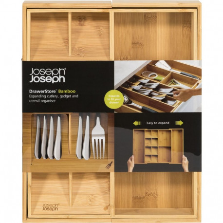 Joseph Joseph DrawerStore Bamboo Exp.Cutlery,Utensil&Gadgets Org.