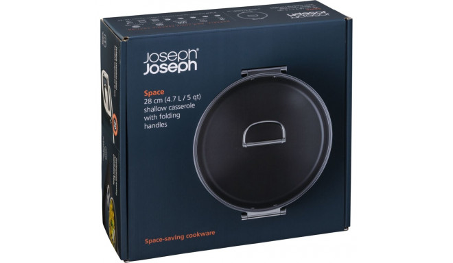 Joseph Joseph Space Fold.Handle Ceram.N/S 28cm Blue Shallow P&L