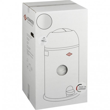 WESCO Kickmaster Soft Trash Bin white matt