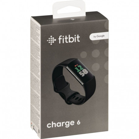 Fitbit Charge 6 obsidiaan rihm/must