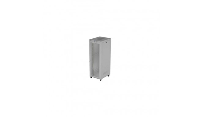RACK CABINET 19" FREE-STANDING 47U/800X1000 (FLAT PACK) WITH MESH DOOR LCD GREY LANBERG V2