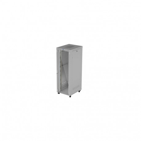 RACK CABINET 19" FREE-STANDING 47U/800X1000 (FLAT PACK) WITH GLASS DOOR LCD GREY LANBERG V2