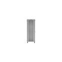 RACK CABINET 19" FREE-STANDING 47U/800X1000 (FLAT PACK) WITH GLASS DOOR LCD GREY LANBERG V2
