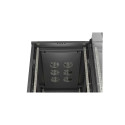 RACK CABINET 19" FREE-STANDING 22U/600X1000 (FLAT PACK) WITH GLASS DOOR BLACK LANBERG