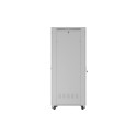 RACK CABINET 19" FREE-STANDING 47U/800X1000 (FLAT PACK) WITH MESH DOOR LCD GREY LANBERG V2