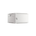 RACK CABINET 19" WALL-MOUNT 6U/600X600 FOR SELF-ASSEMBLY WITH METAL DOOR GREY LANBERG (FLAT PACK)