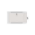 RACK CABINET 19" WALL-MOUNT 6U/600X600 FOR SELF-ASSEMBLY WITH METAL DOOR GREY LANBERG (FLAT PACK)