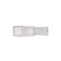 RACK CABINET 19" WALL-MOUNT 6U/600X600 FOR SELF-ASSEMBLY WITH METAL DOOR GREY LANBERG (FLAT PACK)