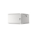 RACK CABINET 19" WALL-MOUNT 6U/600X600 FOR SELF-ASSEMBLY WITH METAL DOOR GREY LANBERG (FLAT PACK)