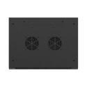 RACK CABINET 19" WALL-MOUNT 9U/600X450 FOR SELF-ASSEMBLY WITH METAL DOOR  BLACK LANBERG (FLAT PACK)