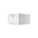 RACK CABINET 19" WALL-MOUNT 6U/600X600 FOR SELF-ASSEMBLY WITH METAL DOOR GREY LANBERG (FLAT PACK)