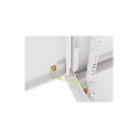 RACK CABINET 19" WALL-MOUNT 6U/600X600 FOR SELF-ASSEMBLY WITH METAL DOOR GREY LANBERG (FLAT PACK)
