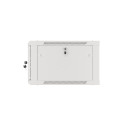 RACK CABINET 19" WALL-MOUNT 6U/600X600 (FLAT PACK) WITH GLASS DOOR GREY LANBERG V2