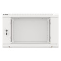 RACK CABINET 19" WALL-MOUNT 6U/600X600 (FLAT PACK) WITH GLASS DOOR GREY LANBERG V2