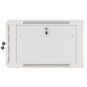 RACK CABINET 19" WALL-MOUNT 6U/600X600 FOR SELF-ASSEMBLY WITH METAL DOOR GREY LANBERG (FLAT PACK)