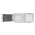 RACK CABINET 19" WALL-MOUNT 6U/600X600 (FLAT PACK) WITH GLASS DOOR GREY LANBERG V2