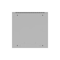 RACK CABINET 19" WALL-MOUNT 27U/600X600 (FLAT PACK) WITH GLASS DOOR GREY LANBERG V2