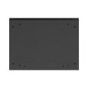 RACK CABINET 19" WALL-MOUNT 12U/600X450 FOR SELF-ASSEMBLY WITH METAL DOOR BLACK LANBERG (FLAT PACK)