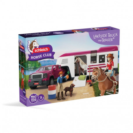SCHLEICH FARM WORLD neljaveoline auto ja treiler