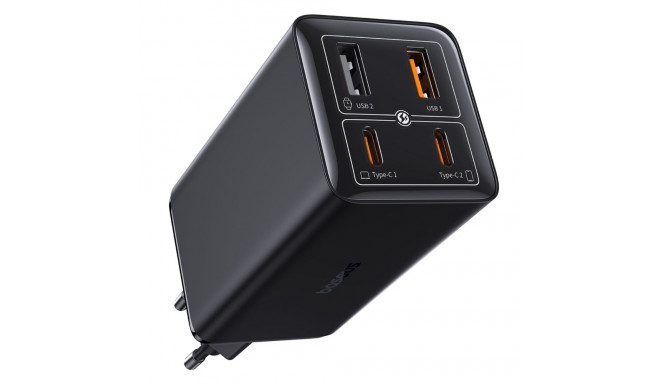 Baseus GaN6 Pro, 2x USB-C + 2x USB-A 100W (must)