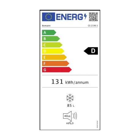 Sügavkülmik Bomann GS2196W, valge