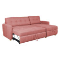 Corner sofa bed WAIOLA pink