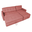 Corner sofa bed WAIOLA pink