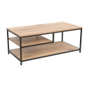 Coffee table DIMITRA 100x50xH40cm, rustic/black
