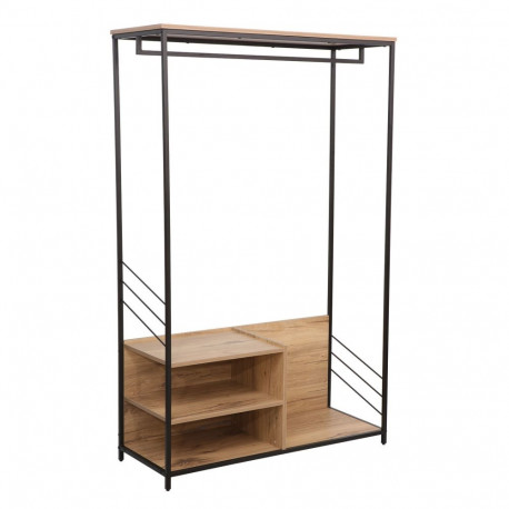 Hallway shelf DIMITRA 100x40xH160cm, rustic/black