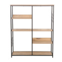 Riiul DIMITRA 100x30xH124cm, rustik/must