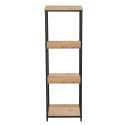 Shelf DIMITRA 40x40xH124cm, rustic/black