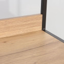 Shelf DIMITRA 40x40xH124cm, rustic/black