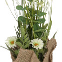 Artificial flower IN GARDEN H35cm, white daisy, grass with pot
