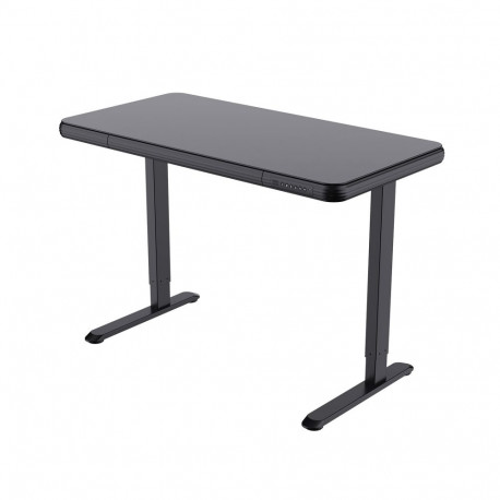 Töölaud ERGO FIT 1-mootoriga 122x62xH73,5-118cm, must