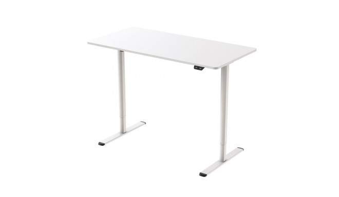 Töölaud ERGO LIGHT 1-mootoriga 120x60xH72,5-117,5cm, valge