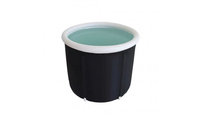 Foldable portable inflatable bathtub 80 x 79 cm black