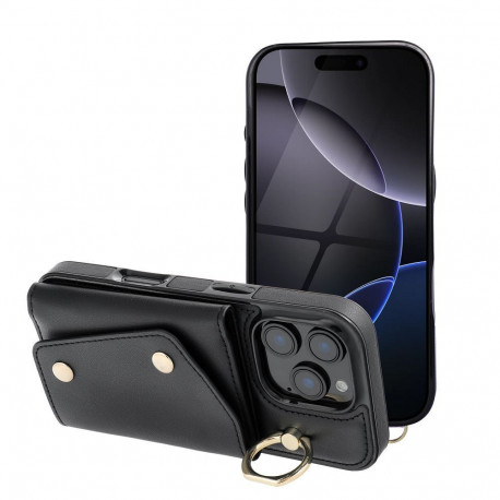 Case for iPhone 12 / 12 PRO Wonder with wallet black