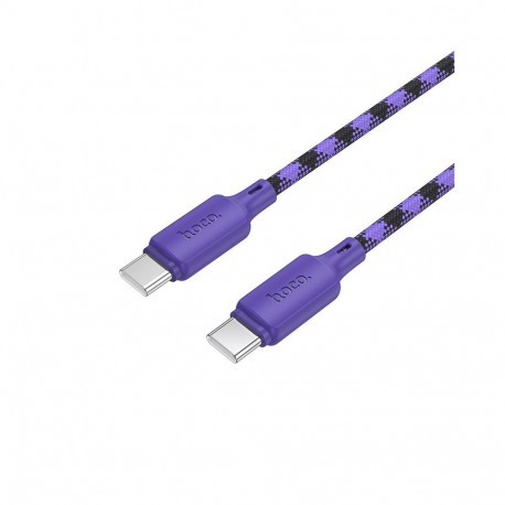 Cable USB C to USB C Hoco 3A 60W 1 m X116 gradient purple
