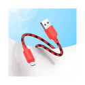 Cable USB A to Micro USB Hoco 2,4A 1 m gradient red