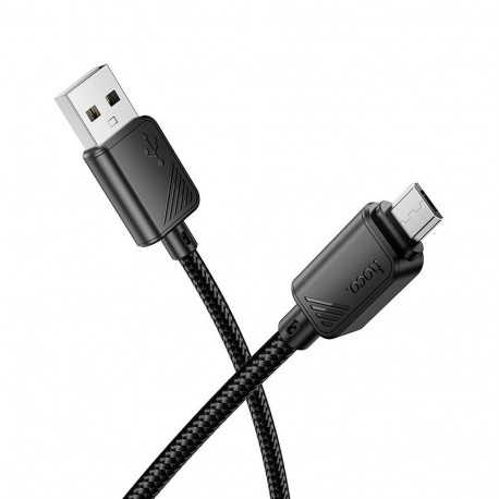 Cable USB A to Micro USB Hoco 2,4A 1 m X113 black